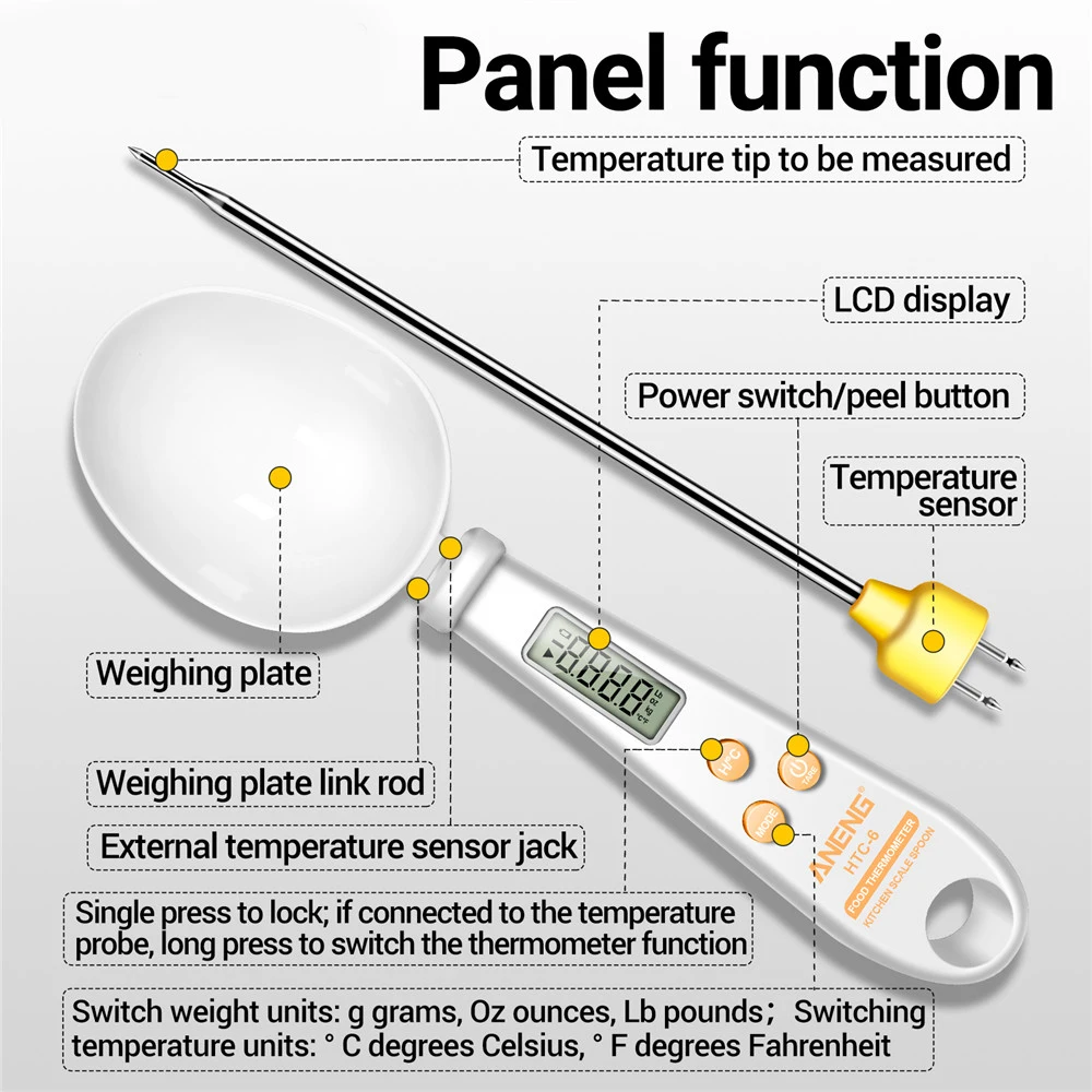 Digital Food Scale-measures in Grams Pounds Ounces Fluid -  Israel