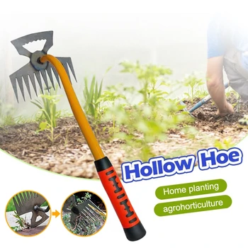 Gardening Weeding Tools Multi-tooth Handheld Rake Manganese Steel Loosening Soil Tools Farming Digging Wild Vegetables Hoe