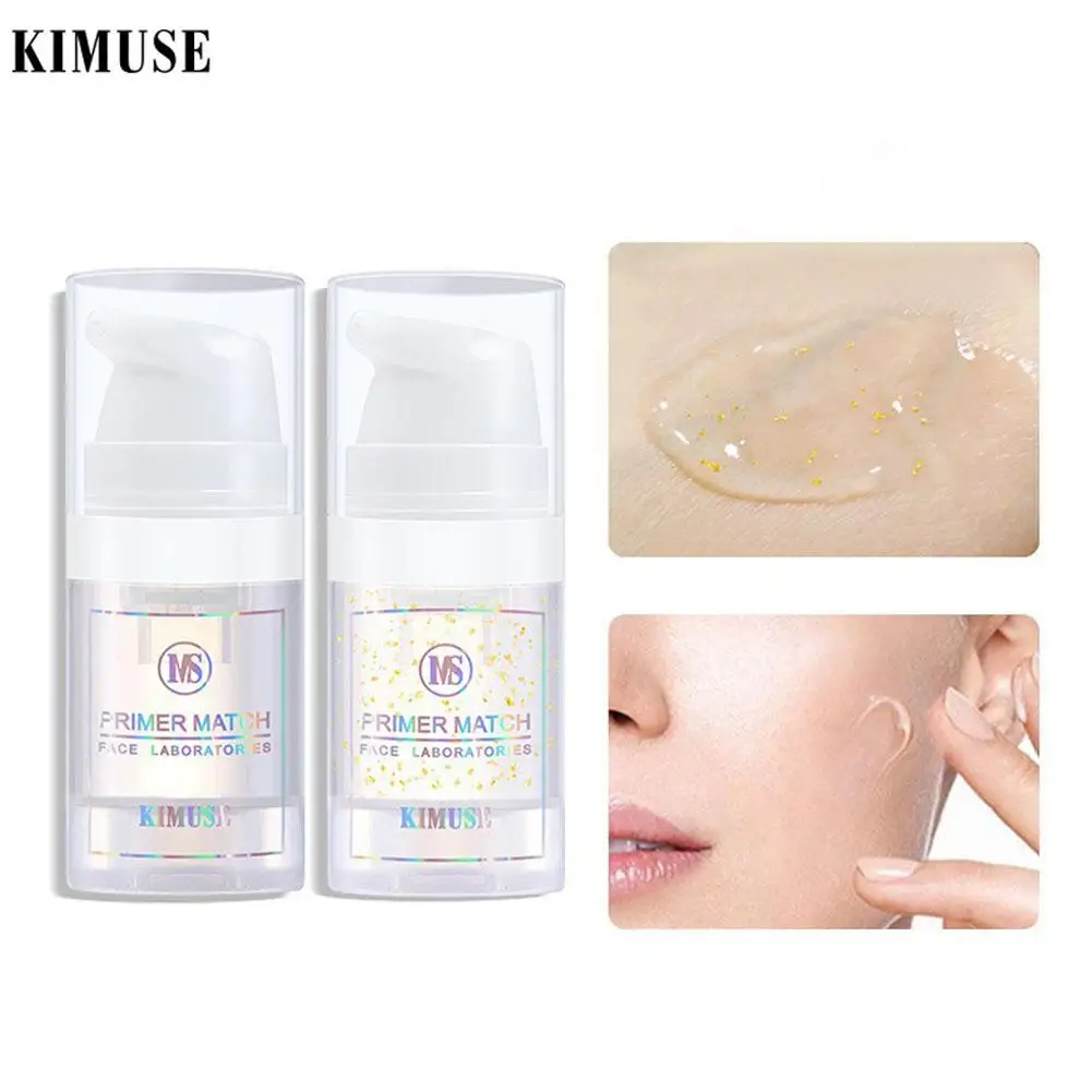 

Золотой праймер для макияжа, невидимое основание для пор, гель для жирной кожи, Осветляющий перед тональным кремом, увлажняющий крем для лица, 9 мл, макияж F9C7