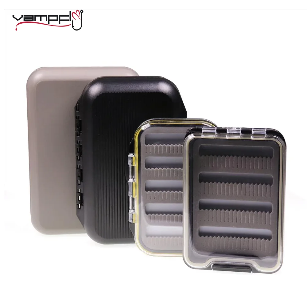 Waterproof Fishing Fly Box Nymph Dry Fly Streamer Tube Fly Trout Salmon ...
