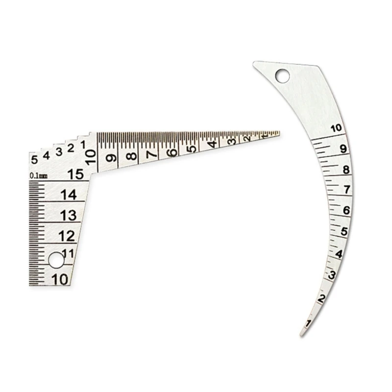 

Feeler Gauges WeldingTaper Gaps Gauges StainlessSteel Depth Ruler Hole Inspection