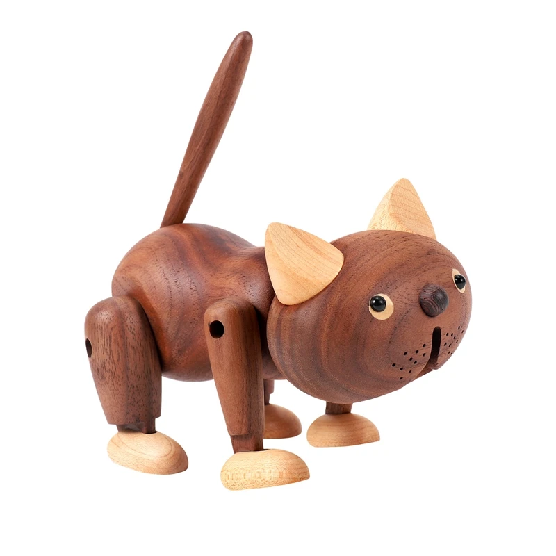 

Деревянные товары, креативное украшение для дома в виде кота с большим лицом, деревянные украшения для кошек, детские подарки