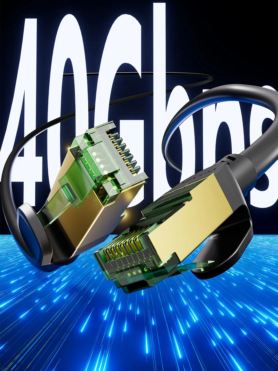 Patchtek Cat8 Lan 40G RJ45 Ethernet Cable Networking 0.2M-20M SSTP 28AWG Twisted pairs 2000Mhz Internet Lan Cord for Laptops PS