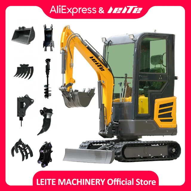 복잡한 작업을 손쉽게 처리하는 강력하고 다기능 미니 마이크로 굴삭기