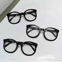 Stylish Fashion Reading Glasses for Women Men Round Frame Anti-blue Light Far Sight Eyeglasses Oversized Prescription Glasses 2