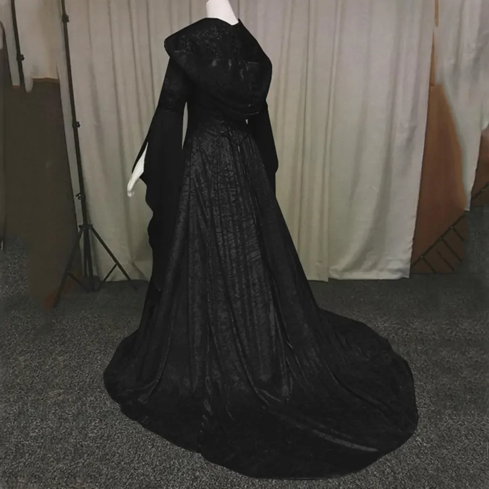 Medieval Princess Victorian Hooded Dress (4 Colors) S-5xl