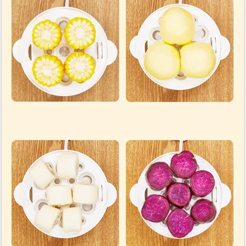 Multifunctional Egg Boiler Electric Egg Steamer Cooking Breakfast Machine Double Layers Egg Cooker Mini Steamer Poacher Kitchen 3