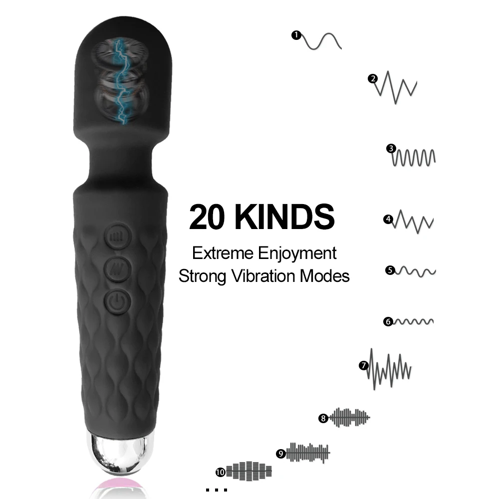 Powerful AV Magic Wand Vibrator Female Sex Toys for Women Clitoris Stimulator Dildo Sex Shop Toys for Adult Masturbator Massager