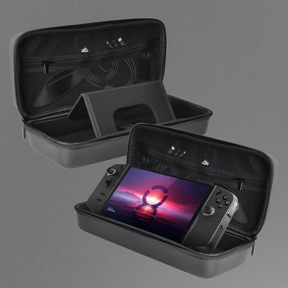 For Lenovo Legion Go Consoles EVA Hard Carrying Case Bag Anti-Drop Protective Case Waterproof Hard Shell Case with Mesh Pocket