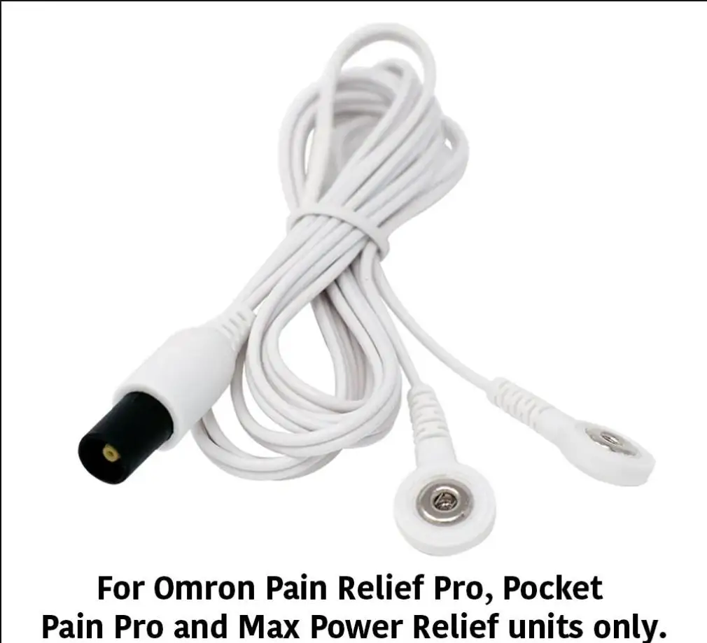 10 Pcs Replacement Electrode Lead Wires Cable Cord With 2.2mm Snap Fit Fot Omron TENS Unit