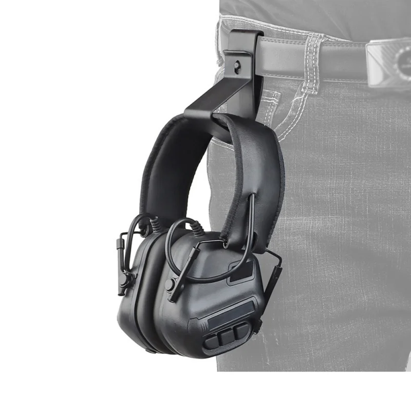 Hunting Earphone Hanger Hook Headsets Holder Outdoor Tacitcal Headset Buckle Belt Hook Helmet Bracket Waist Headphone Holder
