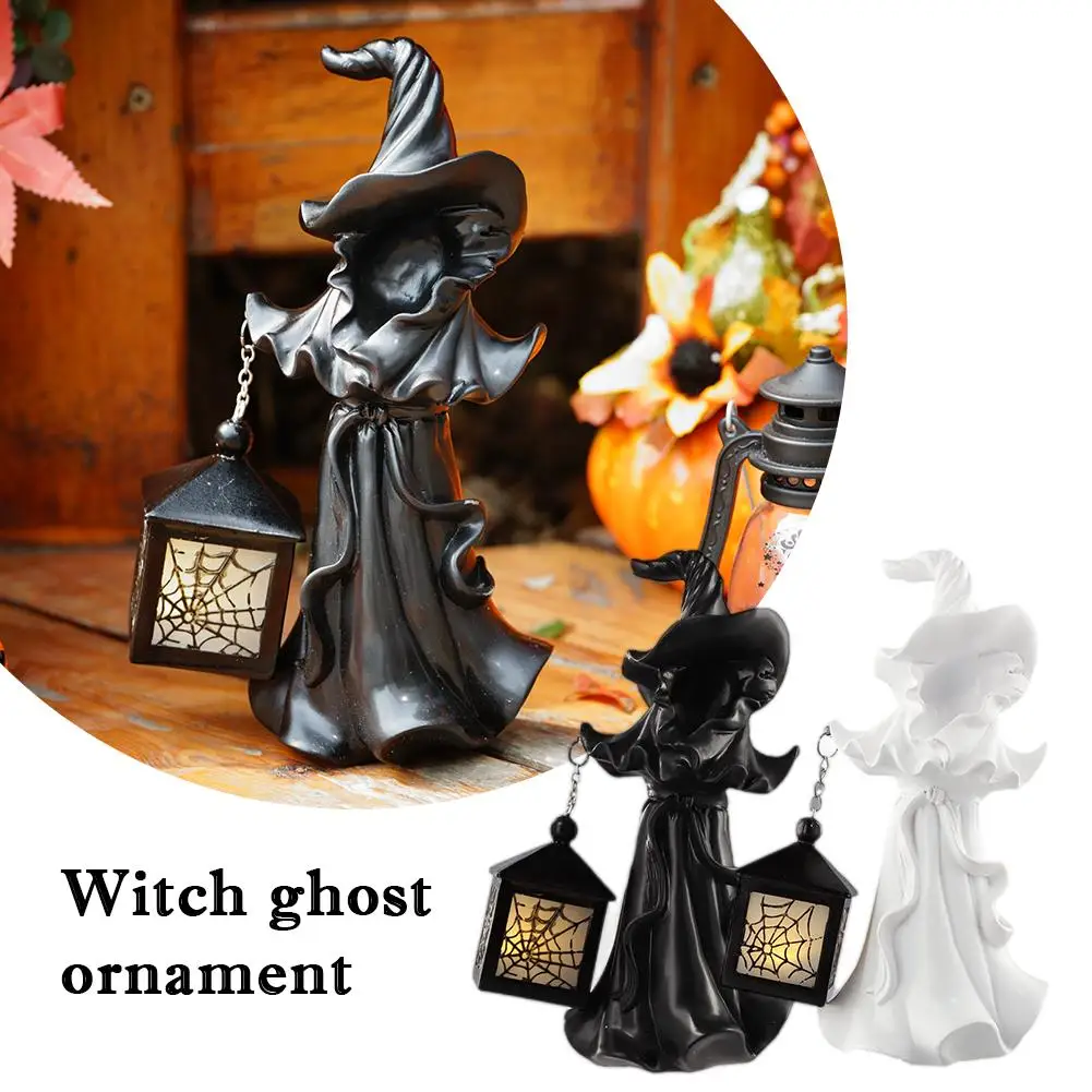 

1PCS Halloween Witch Ghost Decoration Home LED Decoration Atmosphere Ghost Terrifying Lantern Design Decoration F6I7