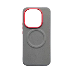Magnetic PU Leather Phone Case with MagSafe Wireless Charging Compatibility - OnePlus 15 (GRAY)
