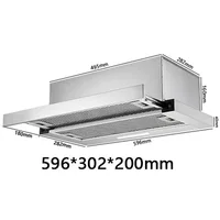 Range Hood For Kitchen Rental RoomTop Suction Kitchen Drainage Kitchen Ventilator Large Suction Exhaust Hood Pull Easy to Clean 1