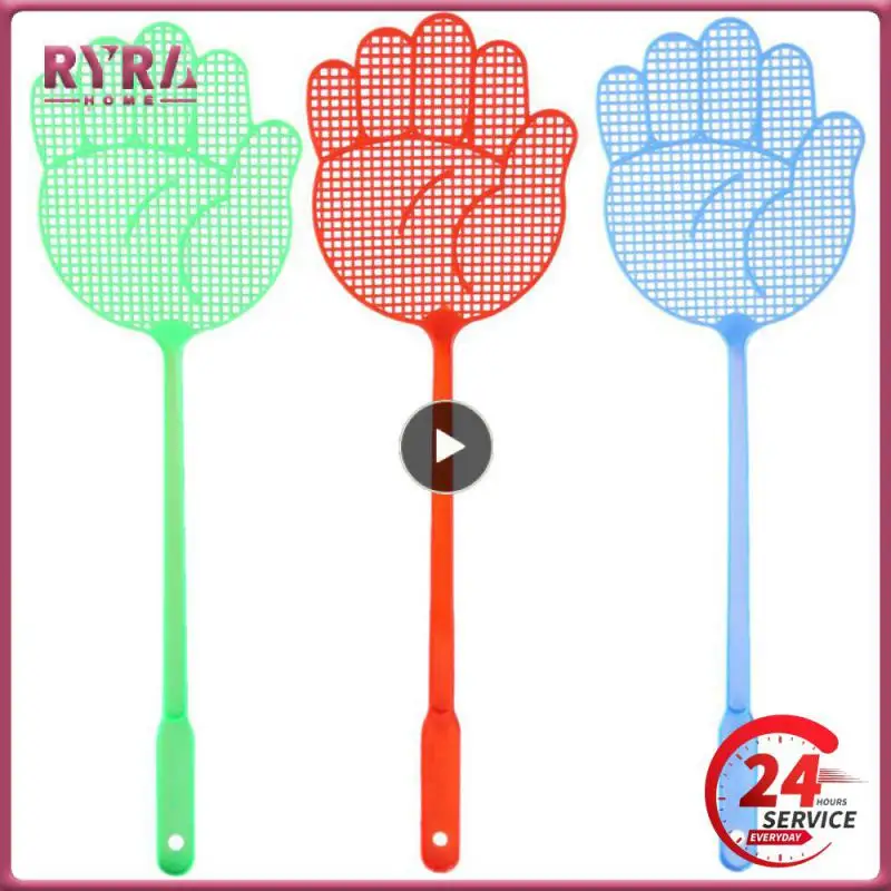 

Palm Shaped Fly Swatter Plastic Fly Swatters Mosquito Pest Control Insect Killer Home Kitchen Accessories Random Color