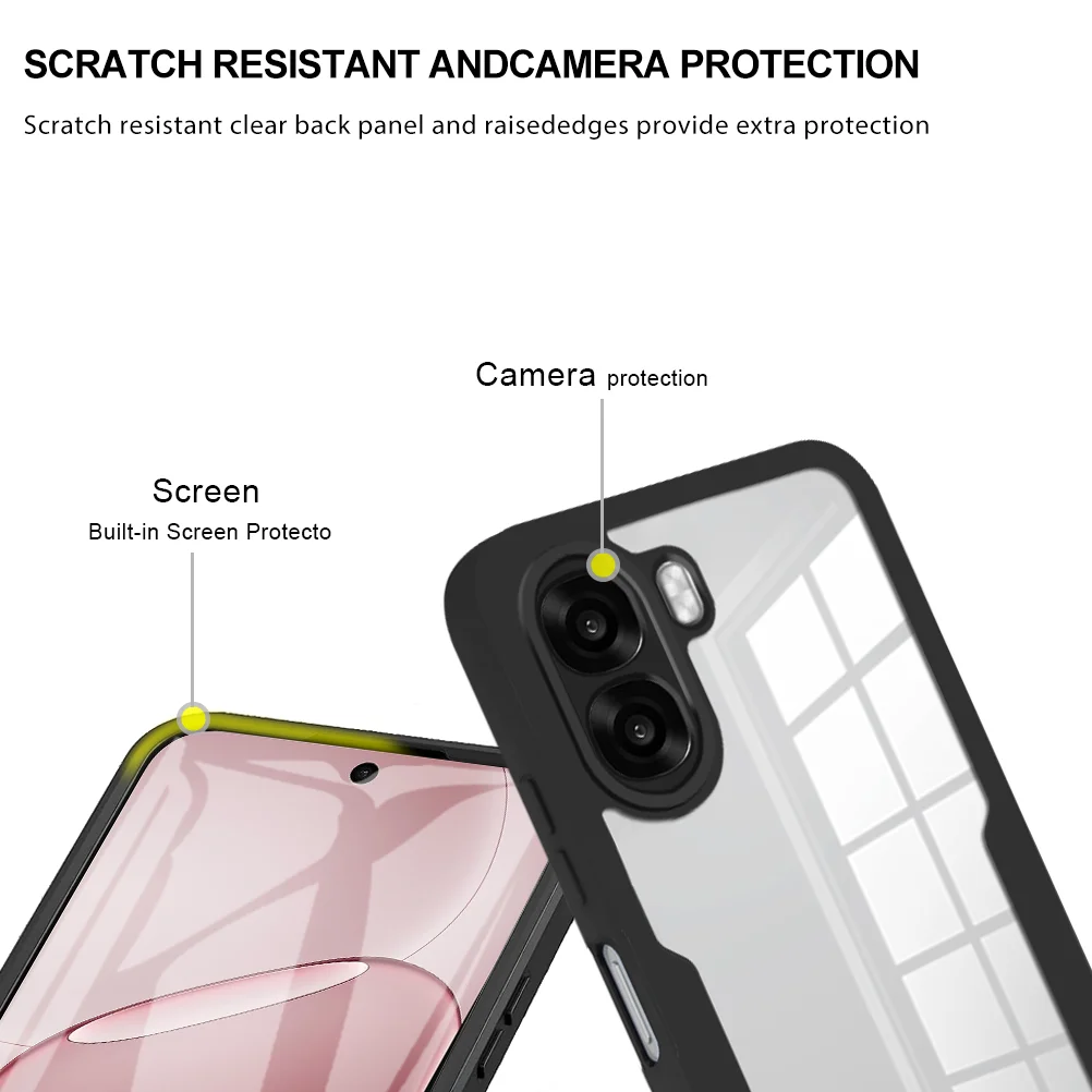 Full Body Protection Shockproof Phone Case with Screen Protector