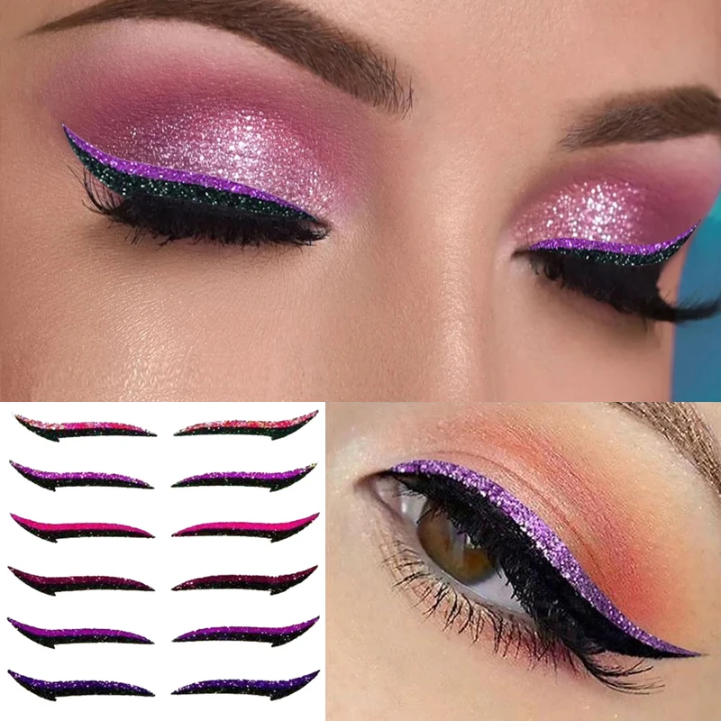 ReusableEyelinerStickerCatEyeEyelidLineStickDoubleEyelidSelf