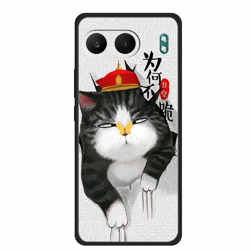 Charming Cat Design Soft TPU Phone Case with Bumper Protection