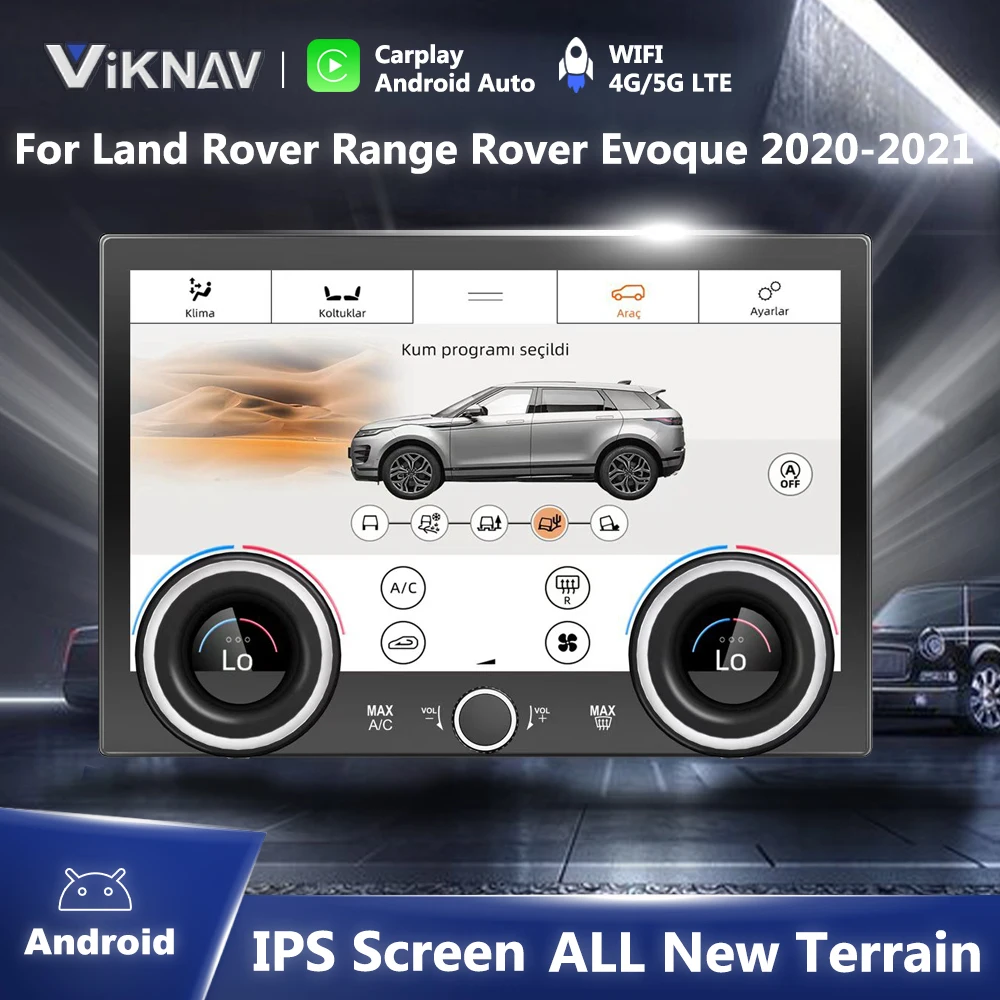 

9 Inch AC Panel For Range Rover Evoque 2020 2021 L538 L551 Air Condition Board Climate Control All Terrain Display Touch Screen