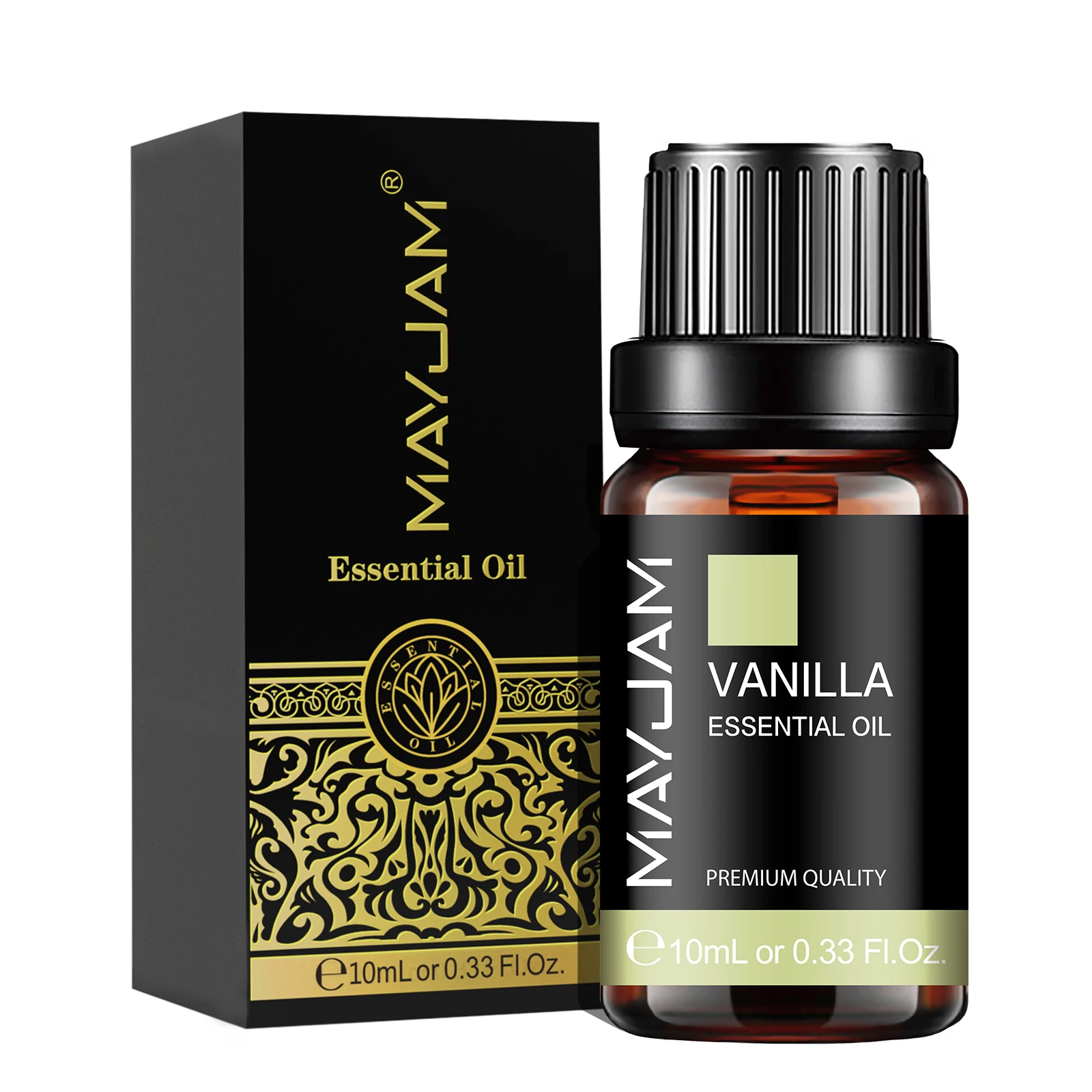 thumbnail image 1 of MAYJAM 10ML Aceite esencial de lavanda, limoncillo, jazmín, vainilla, eucalipto, rosa y limón para humidificador, difusor y fabricación de velas, 1 of 5