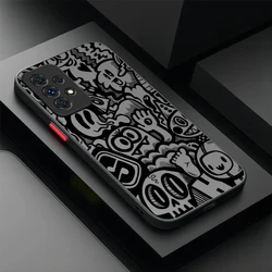 Black Graffiti Skull Phone Case Cover - Galaxy A33 5G (1)