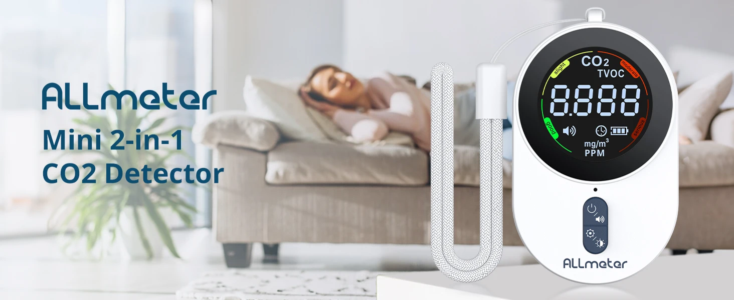 CO2 detector, air quality monitor,portable CO2 sensor,TVOC monitor,indoor air quality home test
