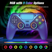 Gamepad RGB For Playstation 5/PS5 Pro/Slim/PC Wireless ps5 controller Dual Vibration Marco/Turbo Function 3D Game Joystick 6