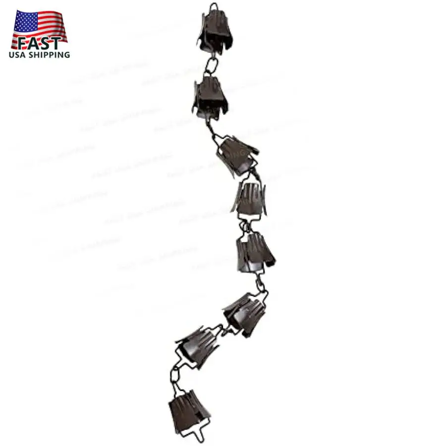 Garden Rain Chain Hook Rain Jacket Chain Decor Waterproof Outdoor Wind Chimes Garden System Gutter Wind Chimes for O