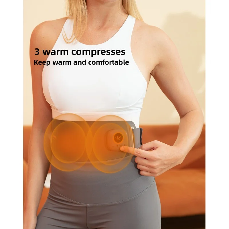 Smart Charging Warm Palace Belt Menstrual Heating Massage Period Pain Relief Belt Waist Office Portable Belly Massage Machine
