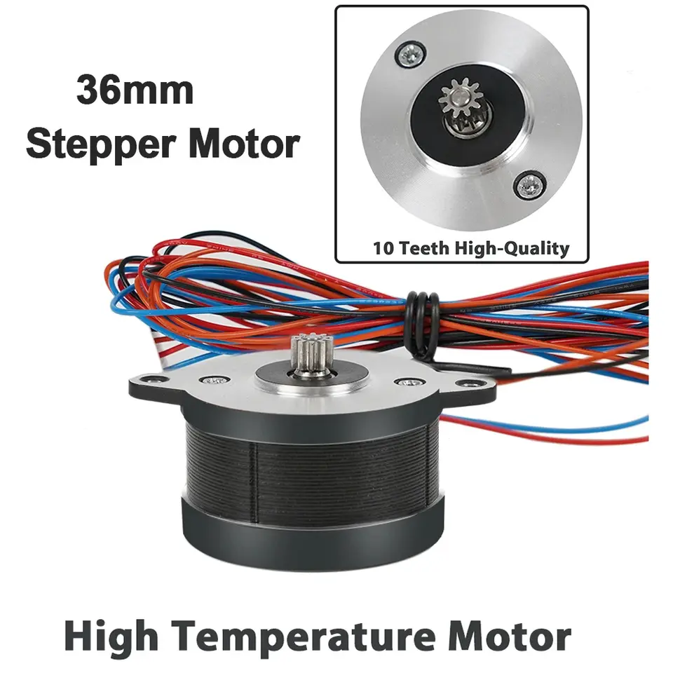 NEMA14 36mm Round Pancake Motor 36STH20-1004HG 4 Lead Stepper Motor For Orbiter/Sherpa Mini Extruder Voron 2.4 Ender 3 CR10 Part image 1
