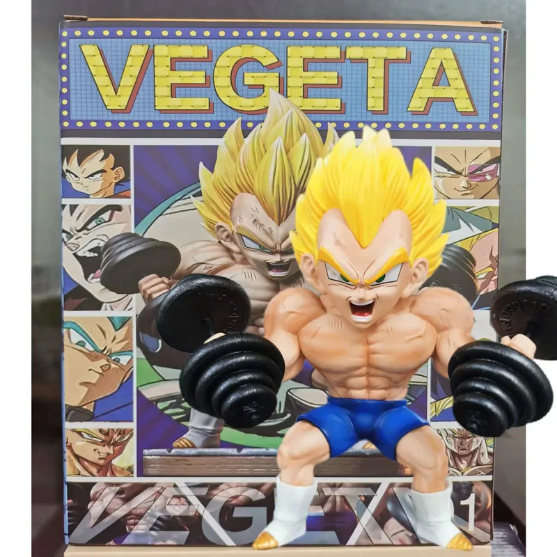 Dragon ball z muscle fitness filho gohan vegeta super saiyan figura de ação  son goku anime estatueta pvc modelo brinquedo chirstmas presente