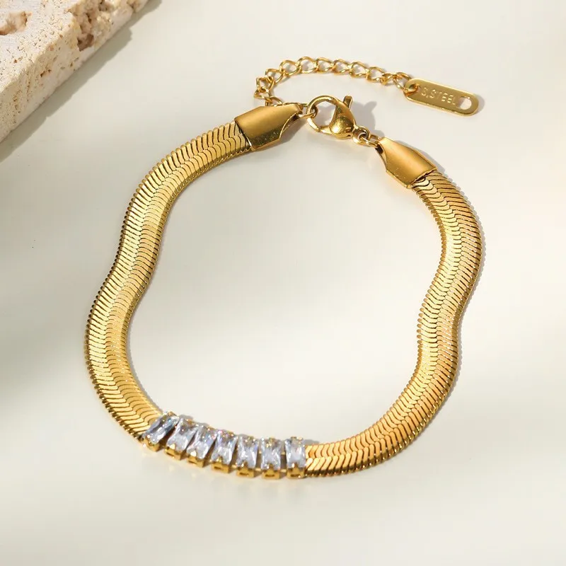 Stainless Steel Snake Link Chain Bracelets | Stainless Steel