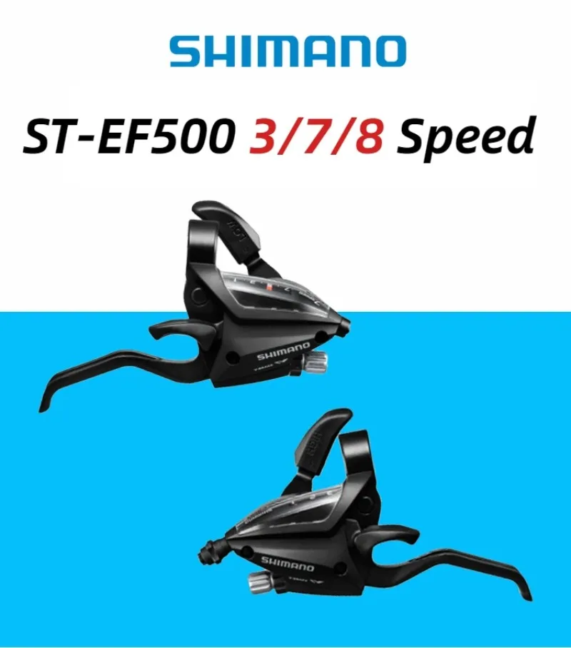 EF500 trigger shifter 3/7/8 gear left and right Corrosion resistant ABS sensitive transmission Bicycle brake Bicycle accessories