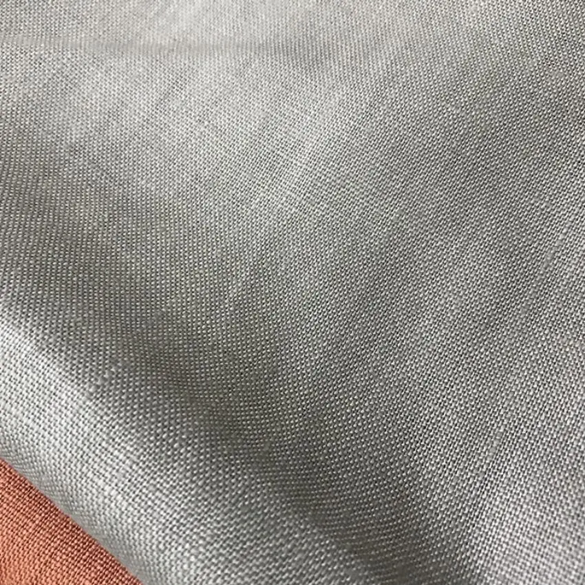 6S 266G thick pure linen solid color autumn winter coat garment fabrics cushion suit clothing linen slub for man woman