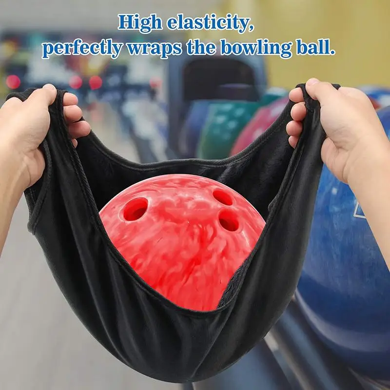 Bowling Ball Cleaning Towel Microfiber Bowling Ball Polisher Cleaner Bowling Ball Carrier Bag Wiping Cloth Bowling Accessory