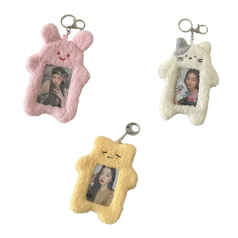 

Милый плюшевый брелок с мультяшным животным в форме кошки, кролика, кулон, брелок, очаровательный кулон с маслом для рюкзака,