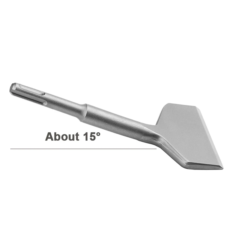 Manual Tool Tile Chisel 15 Degrees Cemented Carbide Dia:10mm L:180mm W:75mm High Quality Portable Professional