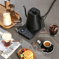Bouilloire électrique à col de cygne 1000 ml, pour café et thé, 1200 W, théière intelligente avec contrôle de la température, chauffe rapide, 220 V 4
