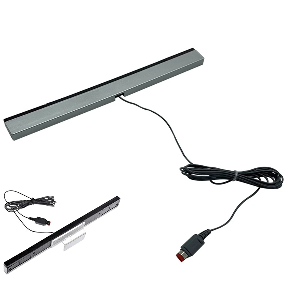 Wired Motion Sensor Receiver with Extension Cord Video Game Sensor Bar Wired Motion Bar for Nintendo Wii Wii U Console