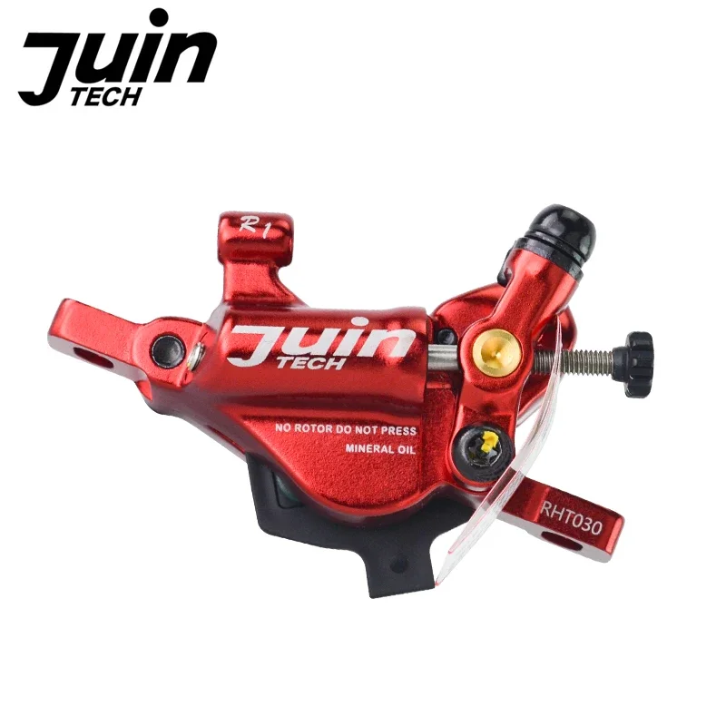 Juin Tech ハイブリッドディスクブレーキキャリパーセット レッド Juin Tech R1 ポストマウントハイブリッド油圧ロードディスク