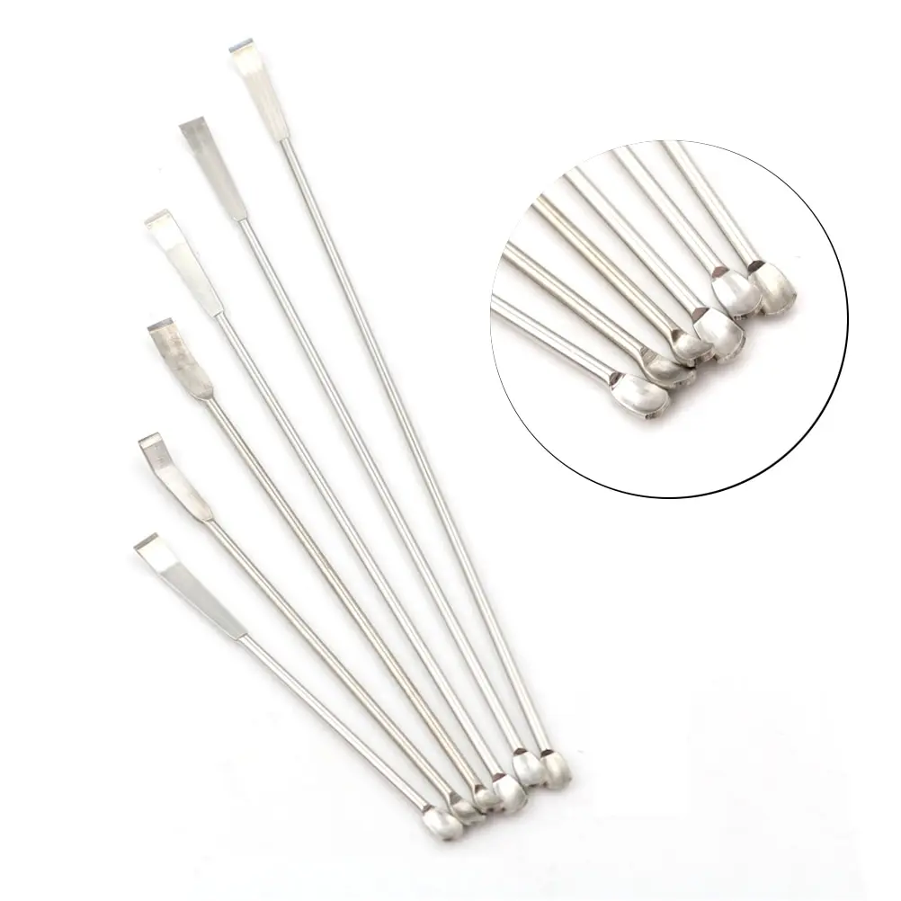 

6 Styles 304 Stainless Steel Micro Medicine Spoon Spatula Scraper Spoon Laboratory Equipment 10cm-22cm