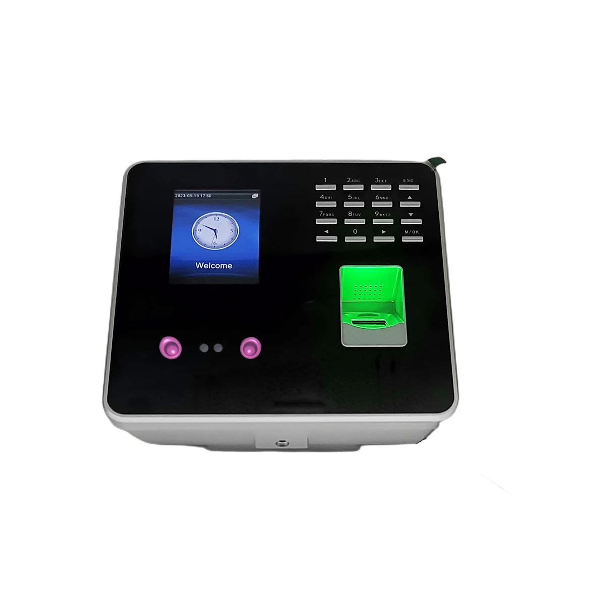 タイムクロック、2.4インチ勤怠管理機、指紋/パスワード/IDカード認識 