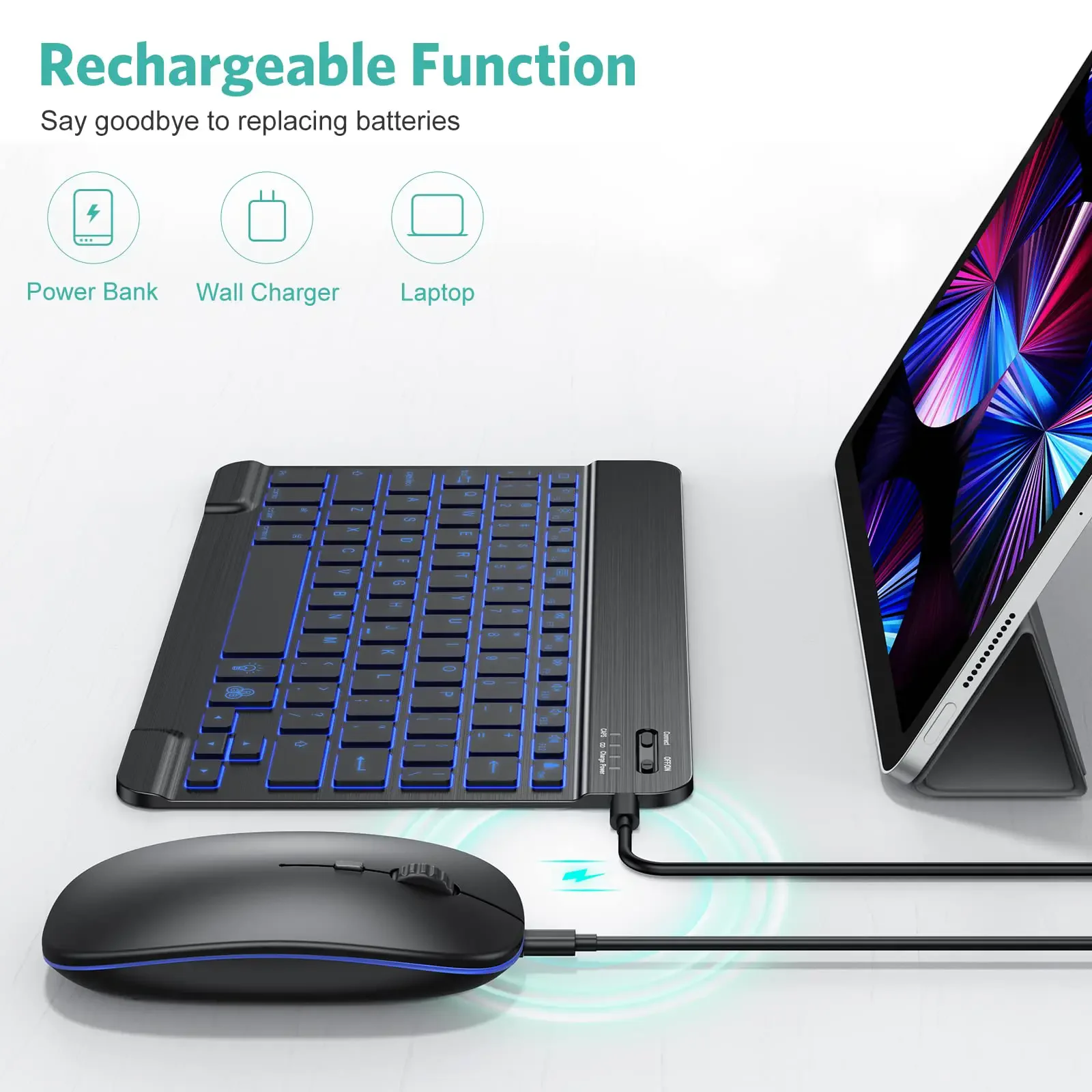 Backlight Wireless Keyboard for IPad Pro 11 12.9 13 M4 Air 11 13 M3 11th Gen 11inch Tablet Keyboard for IPad A16