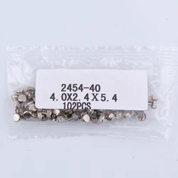 Gold and Silvery Watch Crown Set - 102PCS, 4*2.4*5.4mm, Non - Waterproof, Premium Watch Handles (Silver)