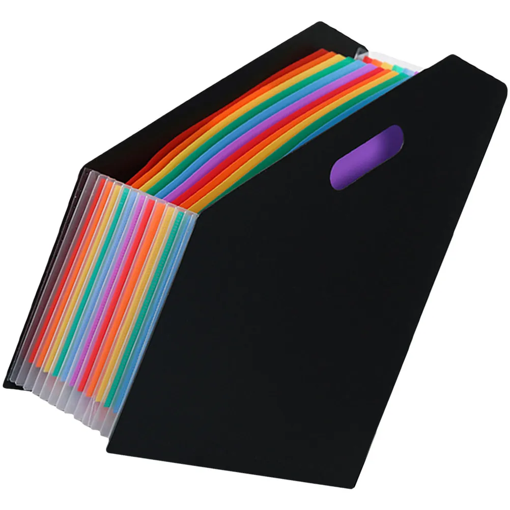 휴대용 대용량 확장 파일 폴더 플라스틱 아코디언 정리함 영수증 청구서 보관 문서 정리함