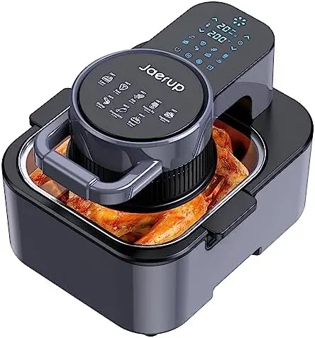 

Fryer, 1750W 8Qt Visualized Airfryer with Non-stick and Dishwasher-Safe Basket, Healthy Cooking 85% Oil Less, 6-in-1 Low-noise A