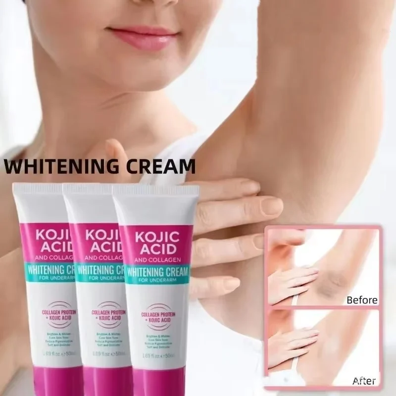 Collagen Underarm Cream Lightening Melanin Moisturizing Kojic Acid Cream Fade Dull Hand Body Elbows Fast Smooth Nourish Lotion 2