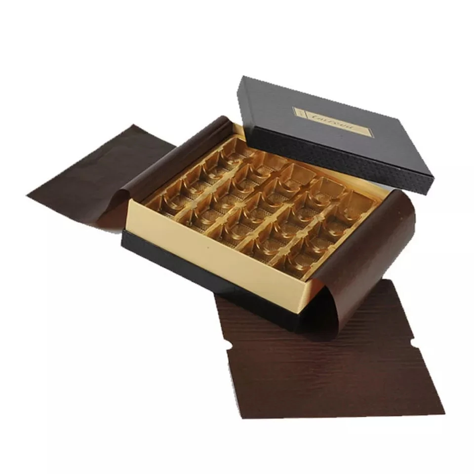 Hot sale and elegant luxury cardboard paper chocolate boxes and chocolate tray Popular 3