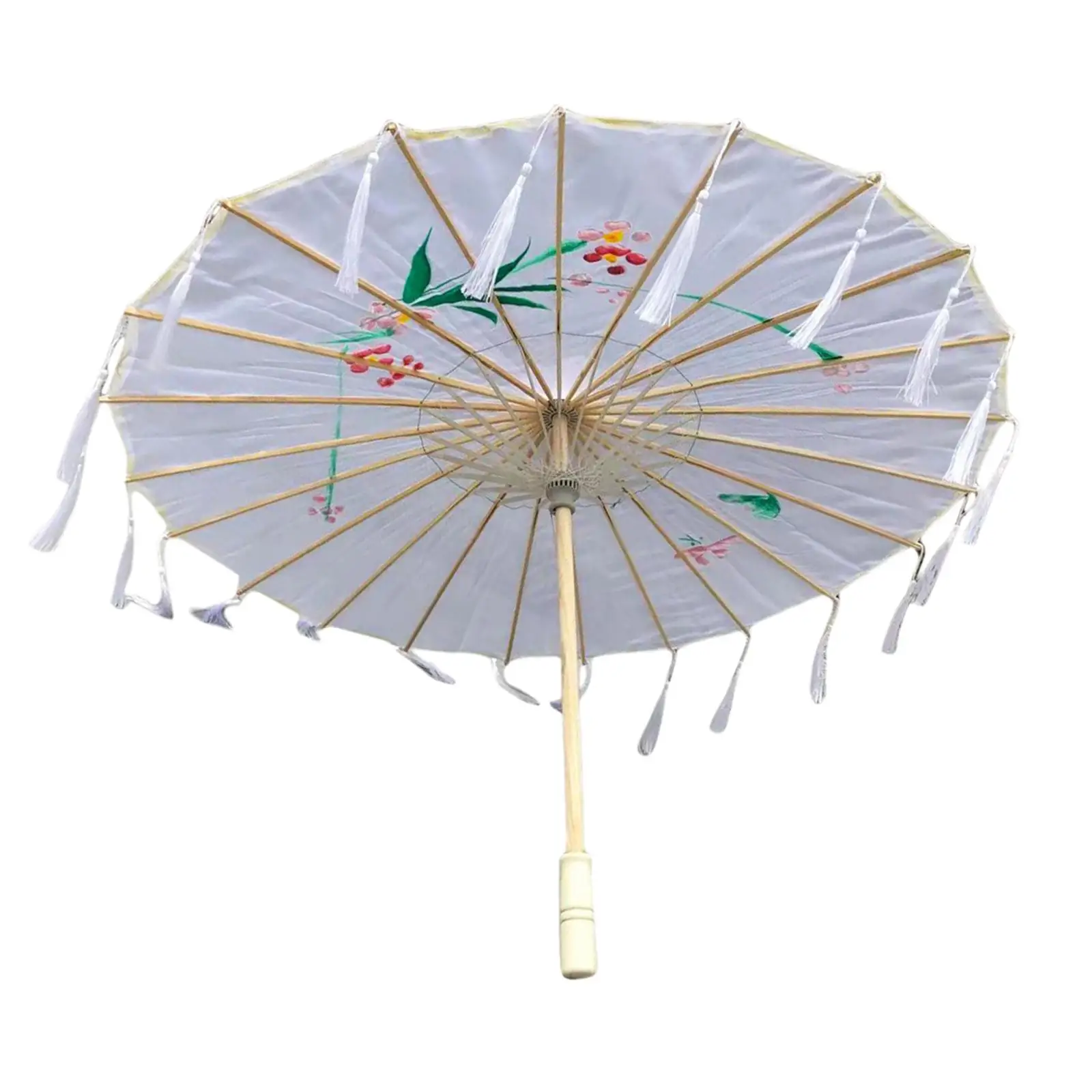 Retro Traditional Parasol Handmade Chinese Art Folding Oiled