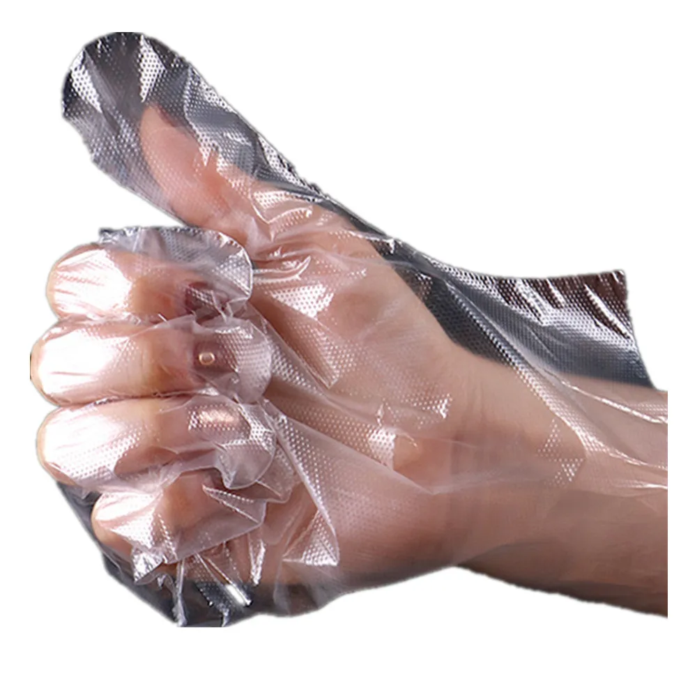 Disposable gloves Household cleaning and hygienic dishes eating crayfish film gloves barbecue Eating BBQ Kneading Noodles